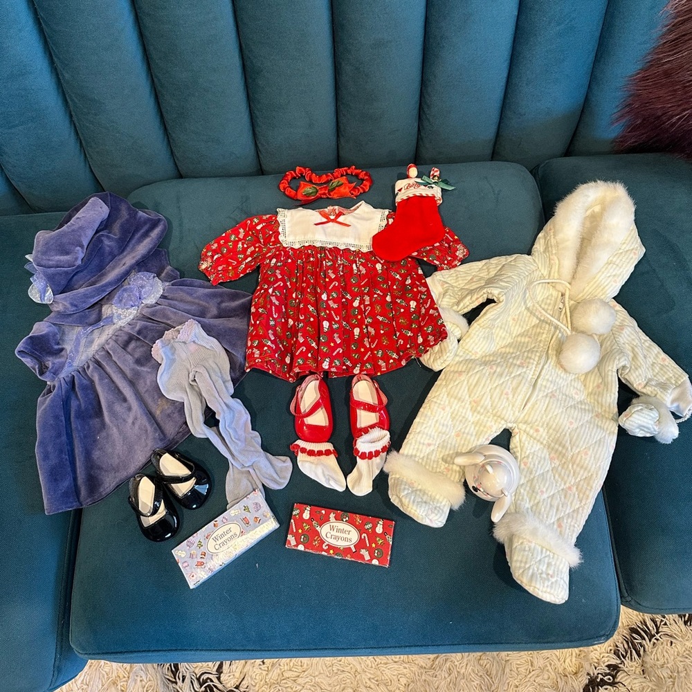Vintage American Girl Bitty Baby Winter Outfit Bundle